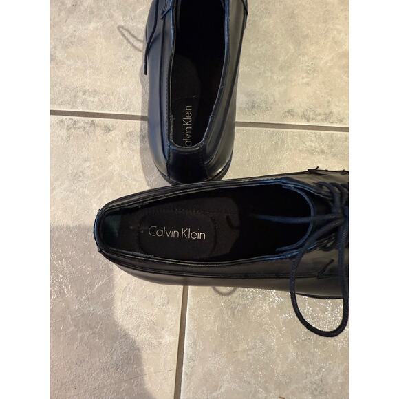 Calvin Klein Men\'s Edison Black Leather Lace Up Oxford Dress Shoes Size 11.5M main image 7